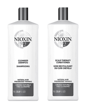 NIOXIN_Nioxin 2 Cleanser/Shampoo and Scalp Therapy/Conditioner for Progressed Thinning 33.8oz_Cosmetic World